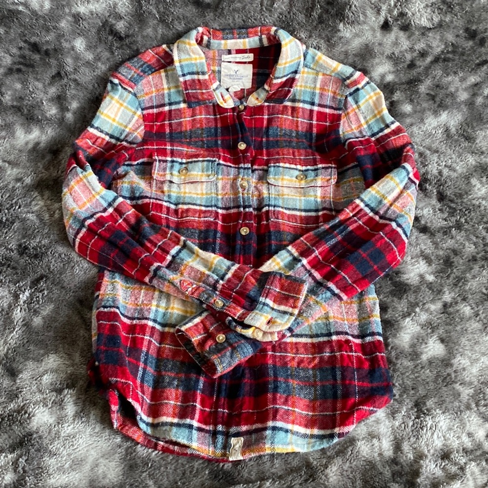 American Eagle Flannel Shirt XS